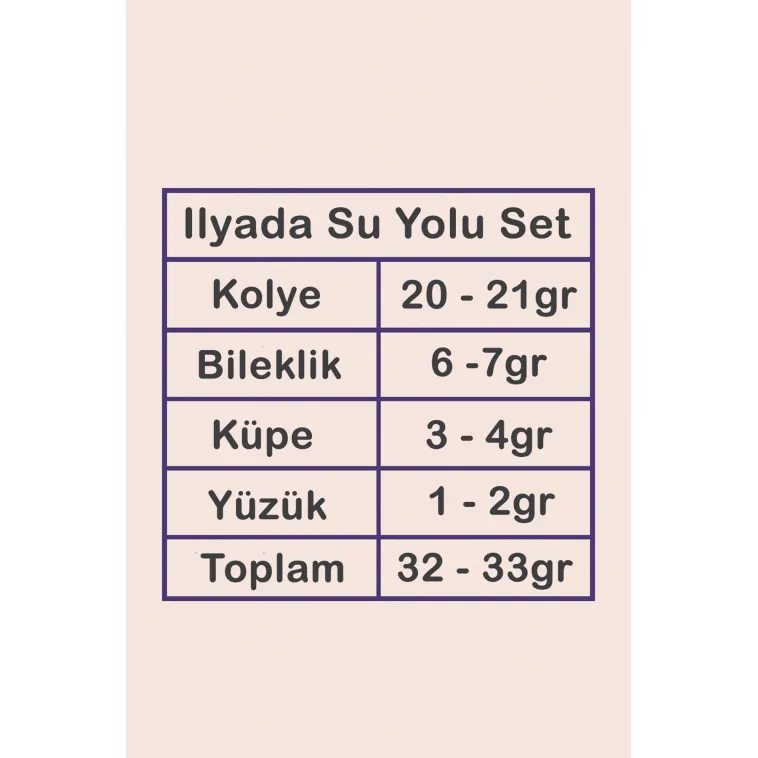 İlyada Bayan Zirkon Taşlı Gümüş Su Yolu Set - Kolye, Bileklik, Küpe, Yüzük İlyada Bayan Zirkon Taşlı Gümüş Su Yolu Set - Kolye, Bileklik, Küpe, Yüzük