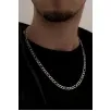 Figaro Çizgili Erkek Çelik Zincir Kolye CKLGMSFGRCZ