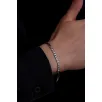 Erkek Gümüş Bileklik - 925 Ayar 4 mm Oksitli Ezme Gurmet Zincir Gümüş Bileklik Erkek Gümüş Bileklik - 925 Ayar 4 mm Oksitli Ezme Gurmet Zincir Gümüş Bileklik