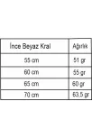 Erkek Gümüş Kolye - İnce Beyaz Kral Erkek Kolye Erkek Gümüş Kolye - İnce Beyaz Kral Erkek Kolye