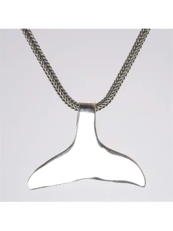 Balina Kuyruğu Erkek Gümüş Kolye Zincir