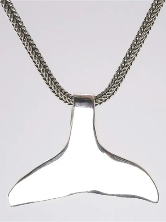 Balina Kuyruğu Erkek Gümüş Kolye Zincir