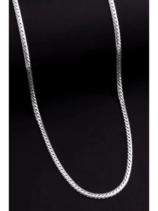 Erkek Gümüş Kolye - İnce İtalyan Bombeli Zincir Gümüş Kolye Erkek Gümüş Kolye - İnce İtalyan Bombeli Zincir Gümüş Kolye