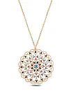 Kadın Rose Mix Taşlı Rose Yaşam Çiçeği Model 5 Gümüş Kolye