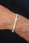 Erkek Kadın Bakır Bileklik - Üstü Hakiki Deri Mıknatıslı Model Metal Kutu Kuvars