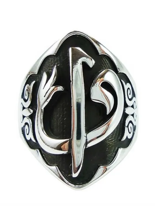 Vavelif Zihgir Okçu Gümüş Erkek Yüzük