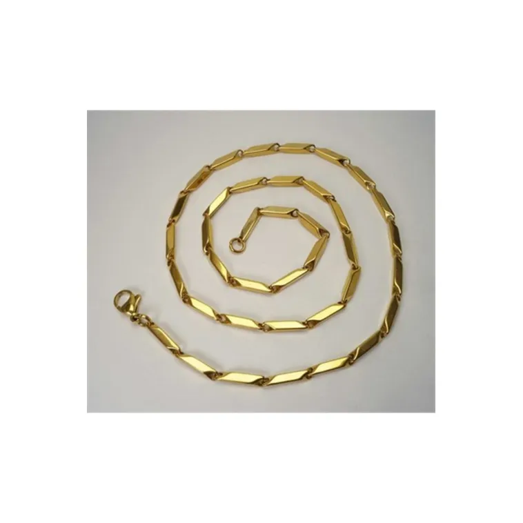 Erkek Gold İnce Zincir Çelik Kolye Erkek Gold İnce Zincir Çelik Kolye