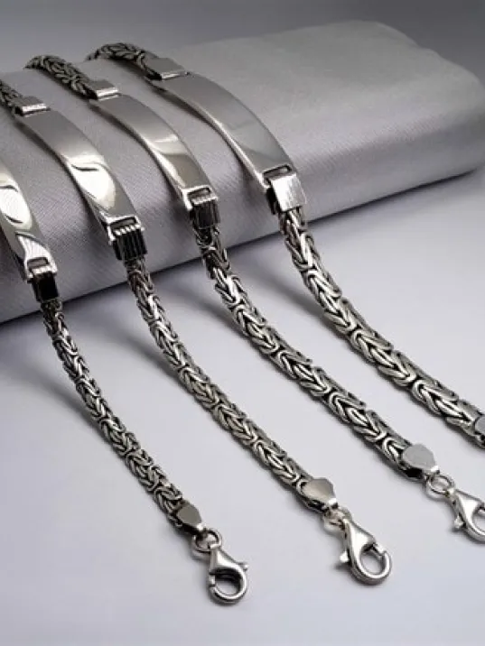 İsim Yazılan Gümüş Erkek Bileklik Künye Yassı Balıksırtı Model İsim Yazılan Gümüş Erkek Bileklik Künye Yassı Balıksırtı Model