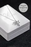 Kadın Gümüş Kolye - Swarovski Taşlı Zirconia Peri Kızı Motifli Kadın Kolye