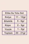 Elika Bayan Zirkon Taşlı Gümüş Su Yolu Set - Kolye, Bileklik, Küpe, Yüzük