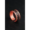 Kadın Bakır Bileklik Yüzük Set - Rosewhite Model Özel Baskı Metal Kutu Ve Kuvars Taşı Kadın Bakır Bileklik Yüzük Set - Rosewhite Model Özel Baskı Metal Kutu Ve Kuvars Taşı