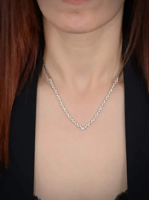 Ayperi Bayan Zirkon Taşlı Gümüş Su Yolu Set - Kolye, Bileklik, Küpe, Yüzük