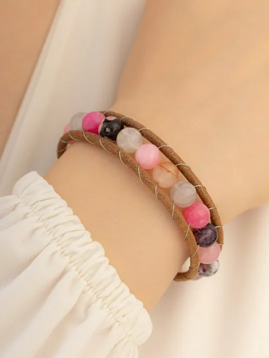 Sakura Model Bayan Deri Bileklik