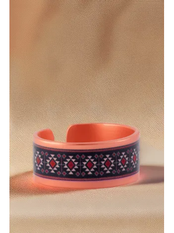 Kadın Bakır Yüzük - Zeta Model Özel Baskı Metal Kutu Ve Kuvars Taşı