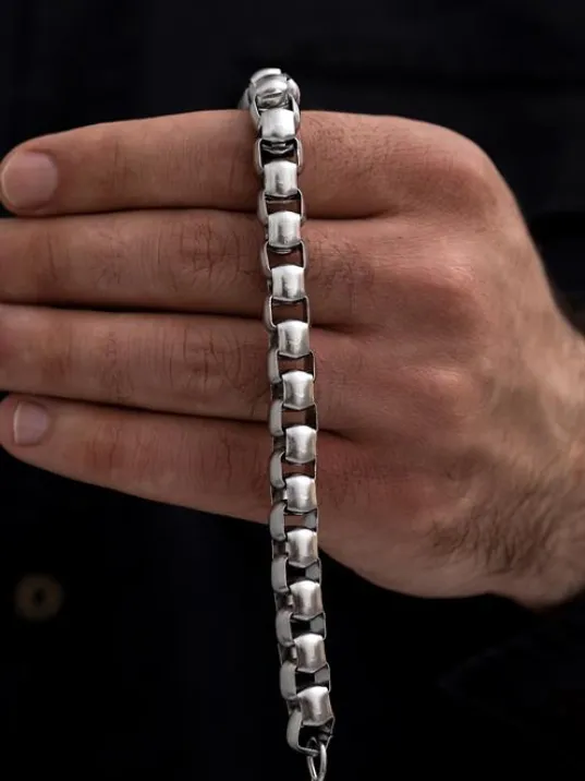 Erkek Bileklik - Erkek Çelik Bileklik - Kalın Polo Model Erkek Çelik Bileklik