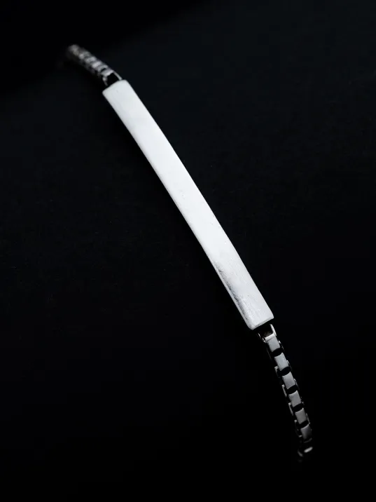 Erkek Gümüş Bileklik - Küp Zincirli Blok Model Gümüş Bileklik Erkek Gümüş Bileklik - Küp Zincirli Blok Model Gümüş Bileklik