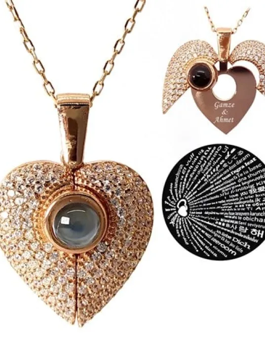 Gizli İsimli 100 Dilde Seni Seviyorum Bayan Gümüş Kolye Gizli İsimli 100 Dilde Seni Seviyorum Bayan Gümüş Kolye