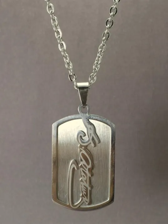 OttoMan Atatürk İmzalı Çelik Erkek Kolye Zincir OttoMan Atatürk İmzalı Çelik Erkek Kolye Zincir