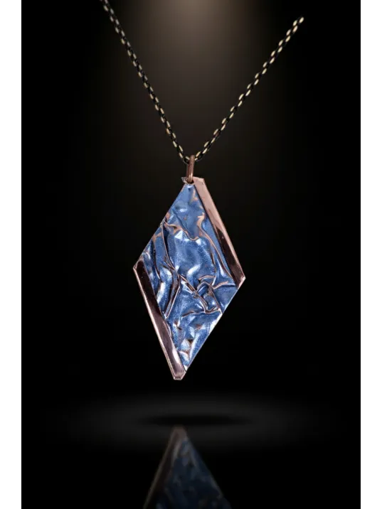 Kadın Bakır Set - Aqua Lavanta Rüyası Model Bakır Kadın Kolye Bileklik Yüzük Küpe Set