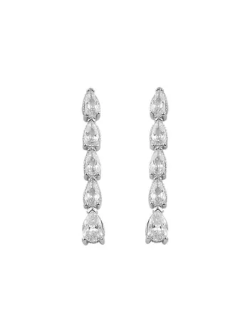 Füreyya Zirkon Taşlı Bayan Gümüş Küpe