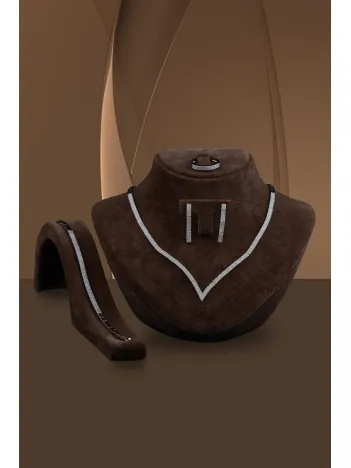 Eftalya Bayan Gümüş Su Yolu Set - Kolye, Bileklik, Küpe, Yüzük