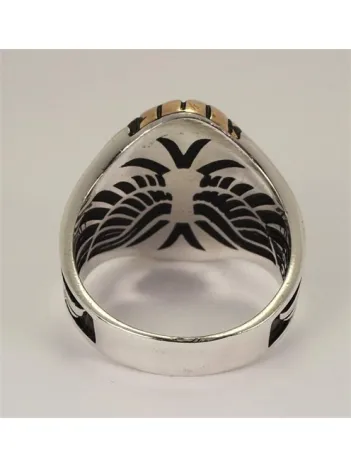 Volkswagen Amblemli Logolu Erkek Gümüş Yüzük