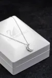 Kadın Gümüş Kolye - Swarovski Taşlı Zirconia Ay Motifli Kadın Kolye Kadın Gümüş Kolye - Swarovski Taşlı Zirconia Ay Motifli Kadın Kolye