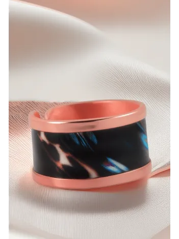 Kadın Bakır Yüzük - Andrelina Model Özel Baskı Yüzük