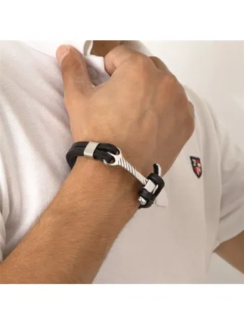 Erkek Çelik Çekiç Keser Figürlü Deri Bileklik