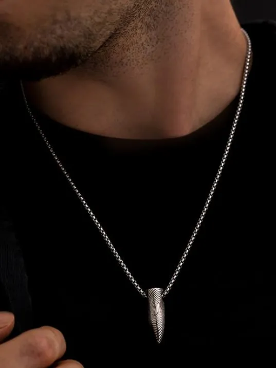 Erkek Kolye-Çelik Mermi Kurşun Model Erkek Kolye Erkek Kolye-Çelik Mermi Kurşun Model Erkek Kolye