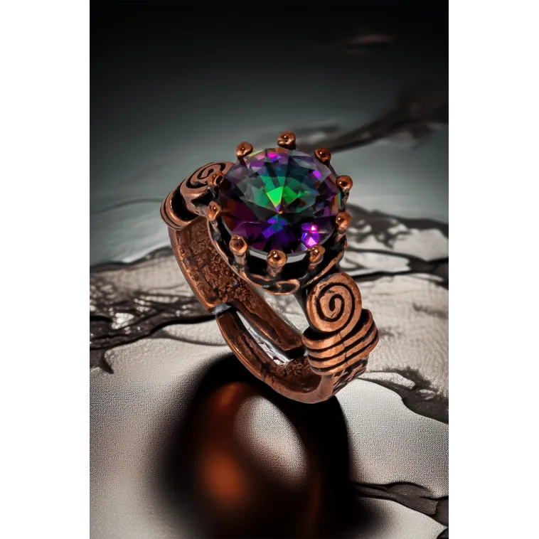Kadın Bakır Bileklik Yüzük Set - Mistik Topaz Model 2 Ağaç Kabuğu Model İnce Metal Kutu Kuvars Taşlı Kadın Bakır Bileklik Yüzük Set - Mistik Topaz Model 2 Ağaç Kabuğu Model İnce Metal Kutu Kuvars Taşlı