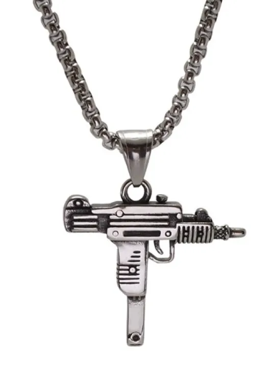 Ottoman Çelik Uzi Erkek Kolye Zincir