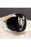 Akrep Gümüş Erkek Yüzük