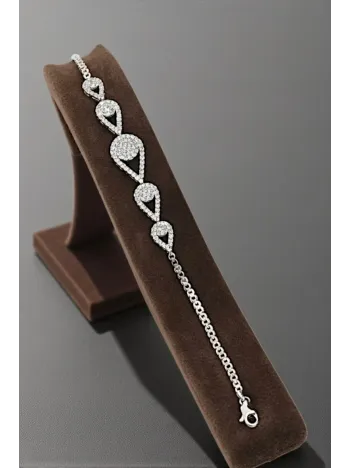 Damla Su Yolu Gümüş Bileklik