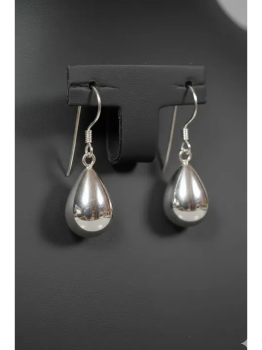 Kadın Gümüş Kolye - 925 Ayar Gümüş Damla Model Kadın Küpe