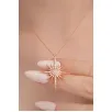 Zirkon Taşlı Rose Renk Kutup Yıldızı Model 2 Bayan Gümüş Kolye GKLKTPYLDZ4-ROS Zirkon Taşlı Rose Renk Kutup Yıldızı Model 2 Bayan Gümüş Kolye GKLKTPYLDZ4-ROS