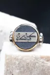 Künfe Ye Kün Yazılı Özel Seri 925 Ayar Gümüş Erkek Yüzük