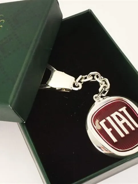 Gümüş Fiat Anahtarlık Bordo Mineli