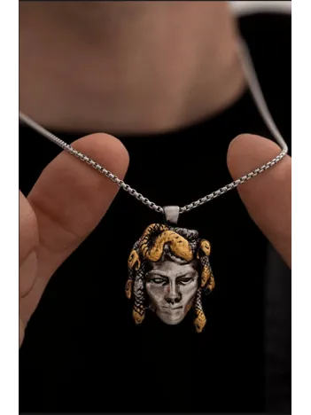 Medusa - Erkek Kolye - Kadın Kolye - Medusa Model Bay Çelik Kolye Medusa - Erkek Kolye - Kadın Kolye - Medusa Model Bay Çelik Kolye