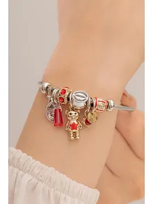 Kadın Çelik Bileklik - Charm Model Bileklik - Charm Model Kadın Bileklik