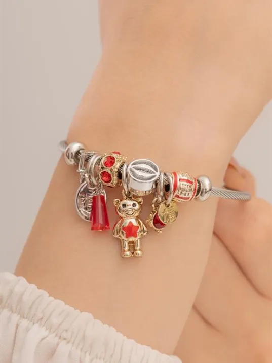 Kadın Çelik Bileklik - Charm Model Bileklik - Charm Model Kadın Bileklik