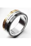 Tarihli Çelik Erkek Yüzüğü 316L Paslanmaz Ve Kararmaz