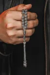 Erkek Tesbih - Vuslat Oksitli 925 Ayar Gümüş Erkek Tespih Küçük Boy 29gr Erkek Tesbih - Vuslat Oksitli 925 Ayar Gümüş Erkek Tespih Küçük Boy 29gr