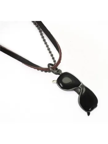 Güneş Gözlüğü Erkek Deri Kolye