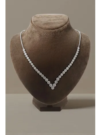 Kadın Gümüş Kolye - Ahsen Gümüş Su Yolu Kadın Kolye