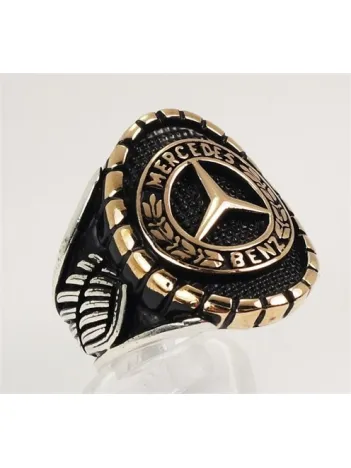 Mercedes Amblemli Logolu Erkek Gümüş Yüzük Mercedes Amblemli Logolu Erkek Gümüş Yüzük