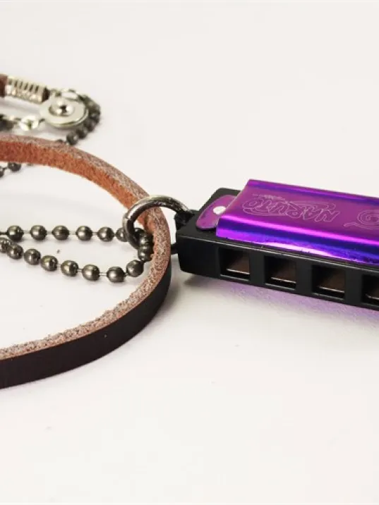 Mızıka Kolye Deri Erkek Kolye Mızıka Kolye Deri Erkek Kolye