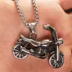OttoMan Chopper Motorcu Motosiklet Çelik Erkek Kolye Zincir