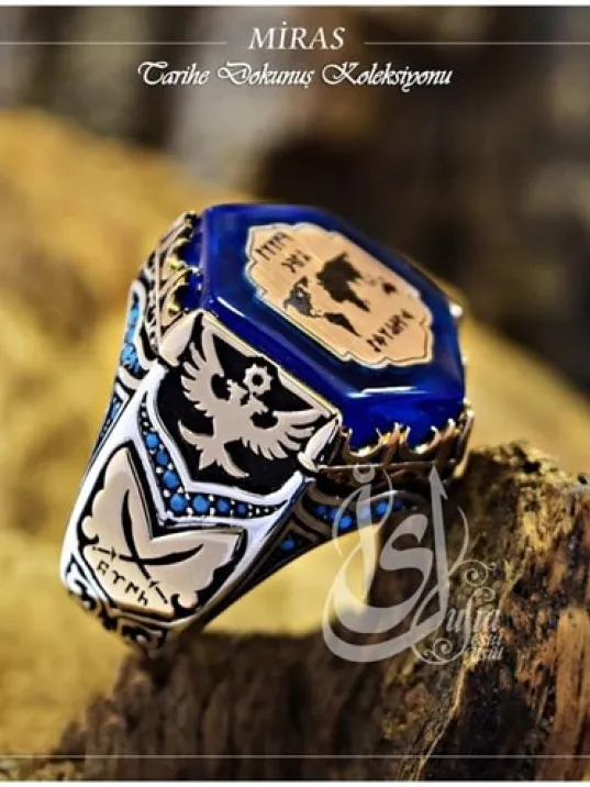 İslam Usta Tasarımı Miras Gümüş Erkek Yüzük