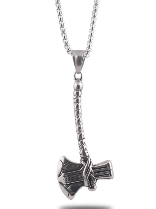 Ottoman Balta Erkek Çelik Zincir Kolye Cklbltafgrl-gms